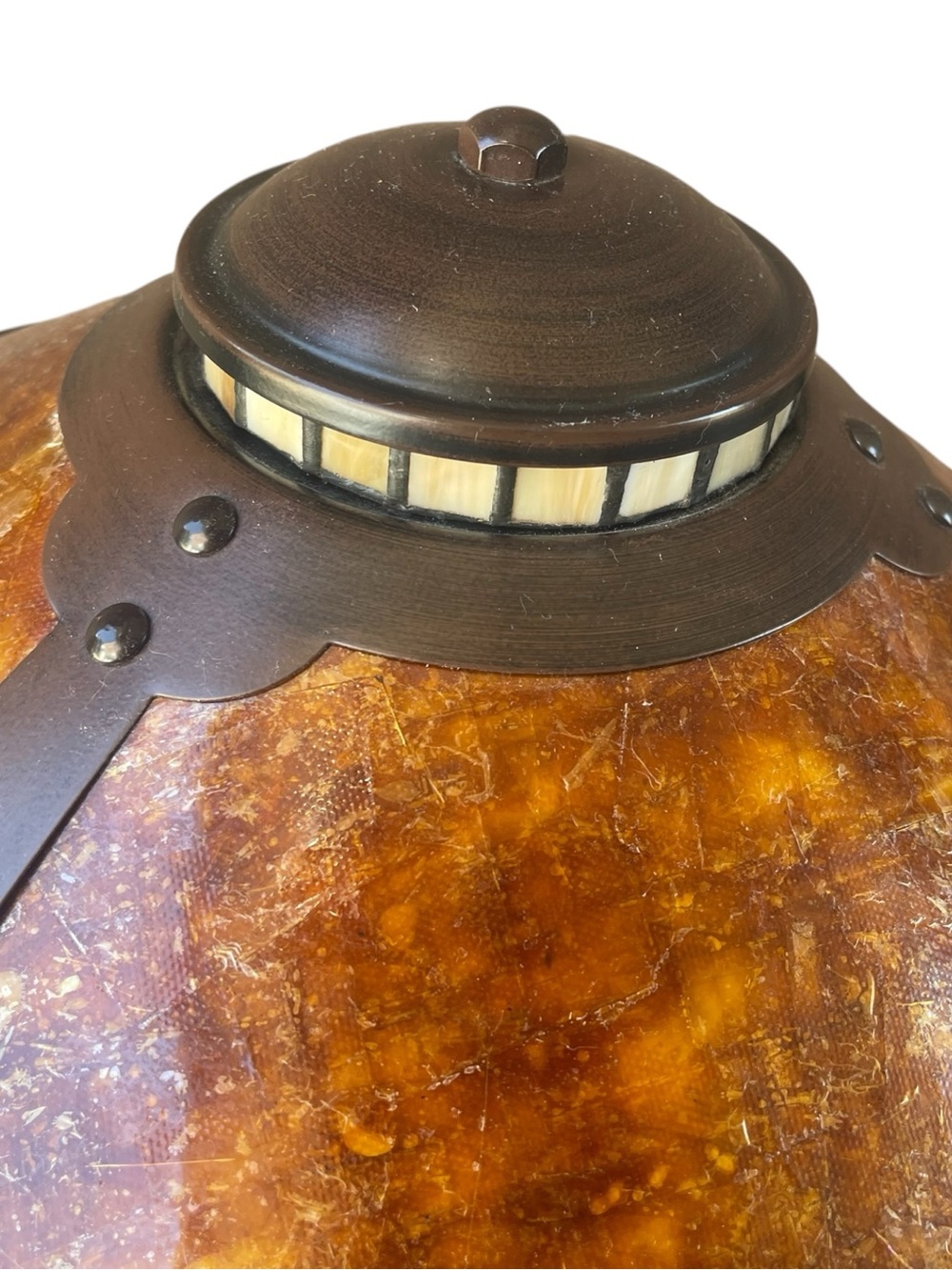 Robert Louis Tiffany Mica Mission Desk Lamp - Picture 6 of 6
